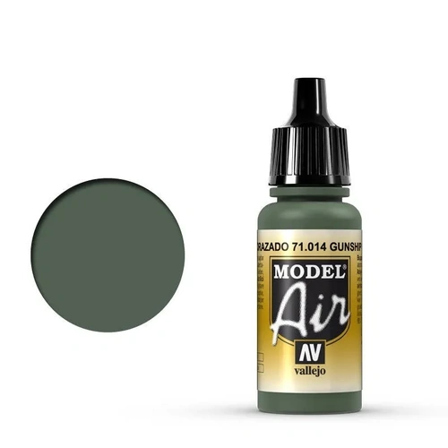 Vallejo Model Air Gunship Green 17 ml Acrylic Airbrush Paint