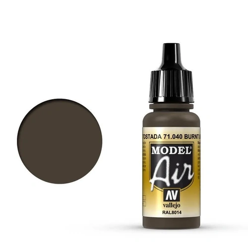 Vallejo Model Air Burnt Umber 17 ml Acrylic Airbrush Paint