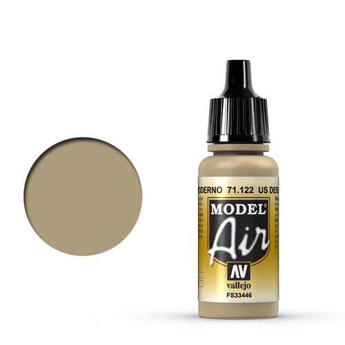 Vallejo Model Air US Desert Armour 686 17 ml Acrylic Airbrush Paint