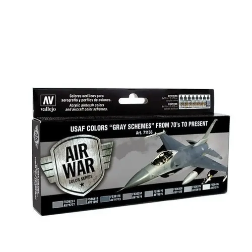 Vallejo Model Air USAF Colors "Gray Schemes" from 70's to present Colour Acrylic Paint Set