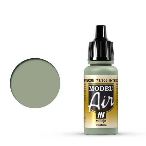 Vallejo Model Air Interior Grey Green 17 ml Acrylic Airbrush Paint