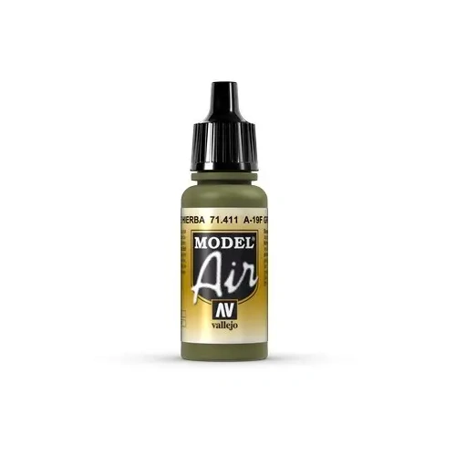 Vallejo Model Air A-19F Grass Green 17ml Acrylic Paint