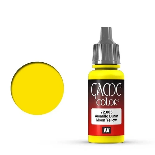 Vallejo Game Colour Moon Yellow 18ml Acrylic Paint - New Formulation