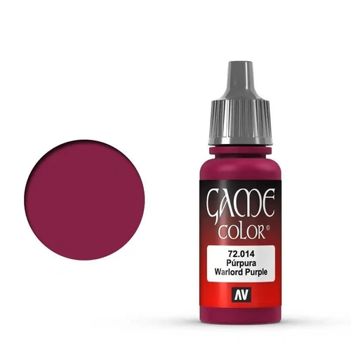 Vallejo Game Colour Warlord Purple 18ml Acrylic Paint - New Formulation