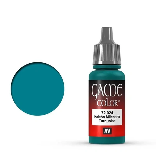 Vallejo Game Colour Turquoise 18ml Acrylic Paint - New Formulation