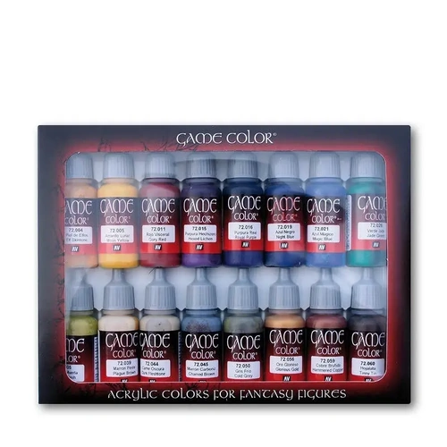 Vallejo 72298 Game Colour Advanced 16 Colour Set Acrylic Paint