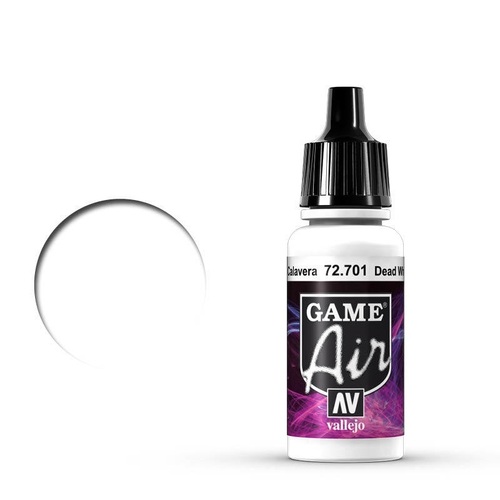 Vallejo Game Air Dead White 17 ml Acrylic Airbrush Paint [72701] (6 PCS)