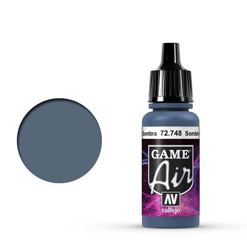 Vallejo Game Air Sombre Grey 17 ml Acrylic Airbrush Paint [72748] (6 PCS)