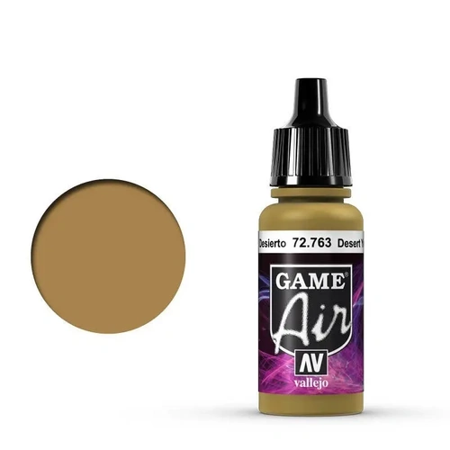Vallejo 72763 Game Air Desert Yellow 17 ml Acrylic Airbrush Paint