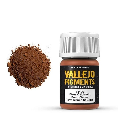 Vallejo 73106 Pigments Burnt Sienna 30 ml