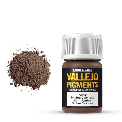 Vallejo 73110 Pigments Burnt Umber 30 ml
