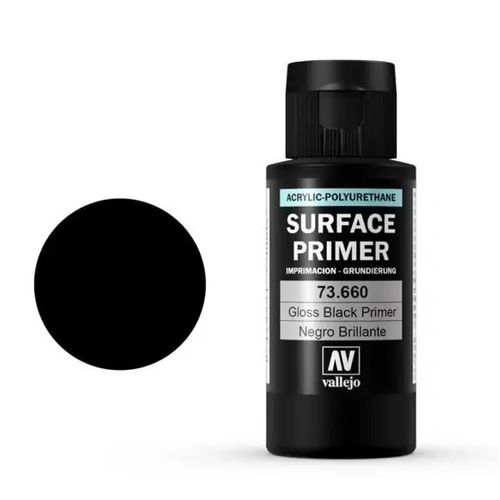 Vallejo 73660 Gloss Black Primer 60ml