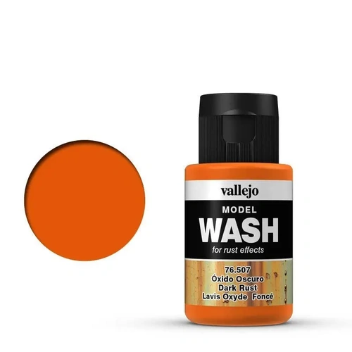 Vallejo 76507 Model Wash Dark Rust 35 ml Acrylic Paint
