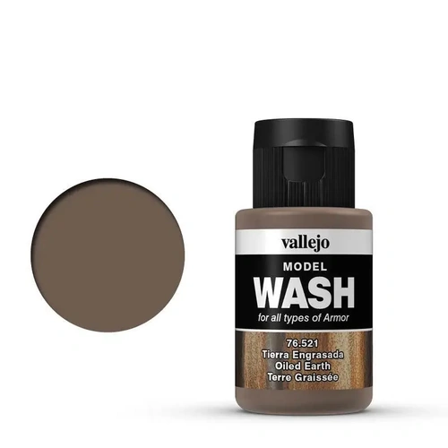 Vallejo 76521 Model Wash Oiled Earth 35 ml Acrylic Paint