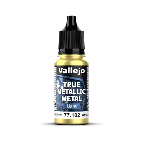 Vallejo True Metallic Metal: Light - Radiant Yellow 18 ml