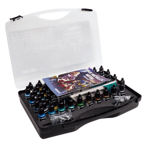 Vallejo True Metallic Metal Case 80 Colour Paint Set - AV77250