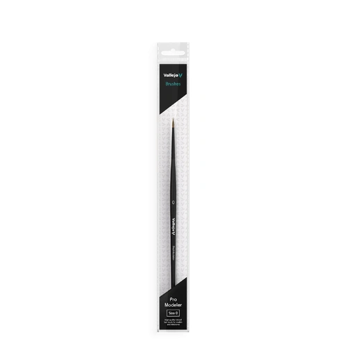 Vallejo Hobby Brushes: Pro Modeler Natural Hair Round Brush No. 0