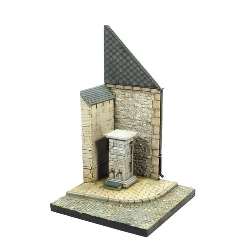 Vallejo SC004 Street Corner with Waterpump Normandy Scenic Base