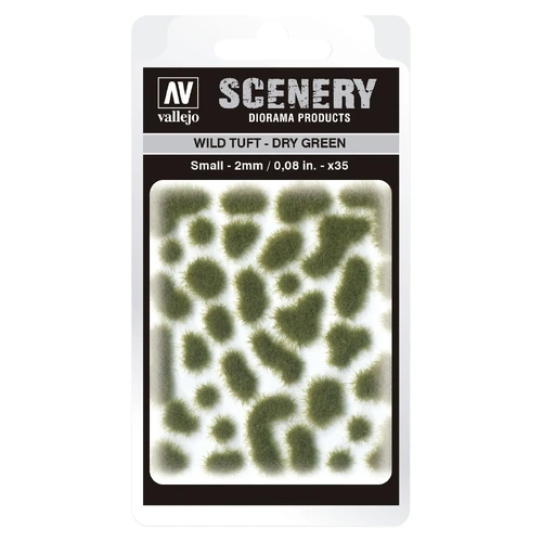 Vallejo SC401 2mm Wild Tuft - Dry Green Diorama Accessory