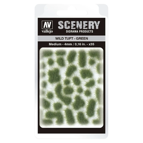 Vallejo SC406 4mm Wild Tuft - Green Diorama Accessory