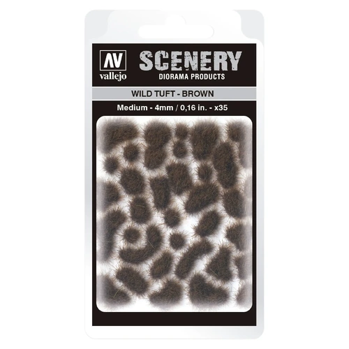 Vallejo SC411 4mm Wild Tuft - Brown Diorama Accessory