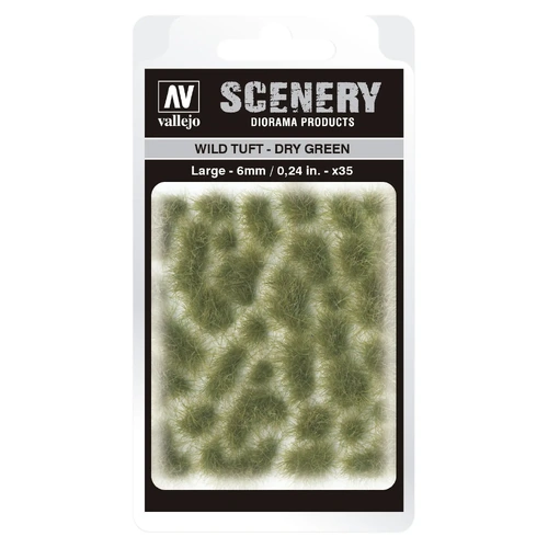 Vallejo SC415 6mm Wild Tuft - Dry Green Diorama Accessory
