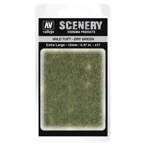 Vallejo SC424 12mm Wild Tuft - Dry Green Diorama Accessory
