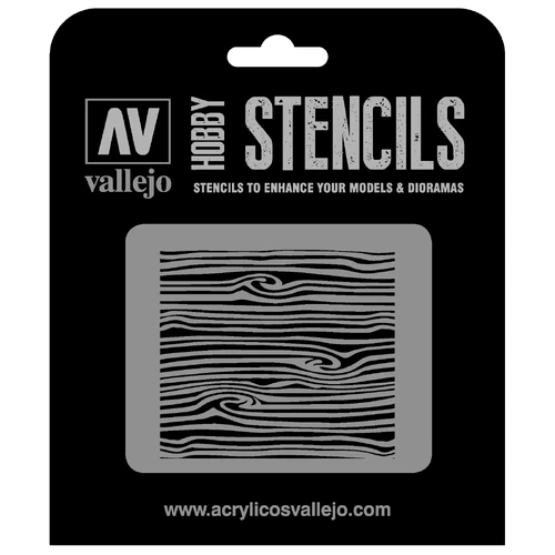 Vallejo ST-TX007 1/35 Wood Texture Num. 2 Stencil