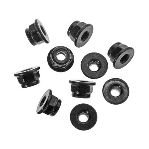 Axial Nylon Locking Hex Nut, M4, Black, 10 Pieces, AXA1045
