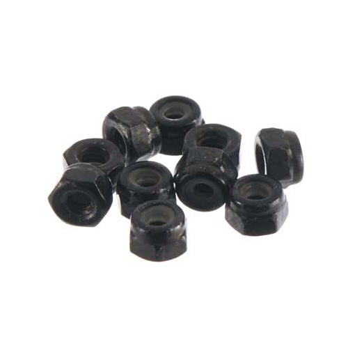 Axial Nylon Locking Nut, 2mm, Black, 10 Pieces, AX31147