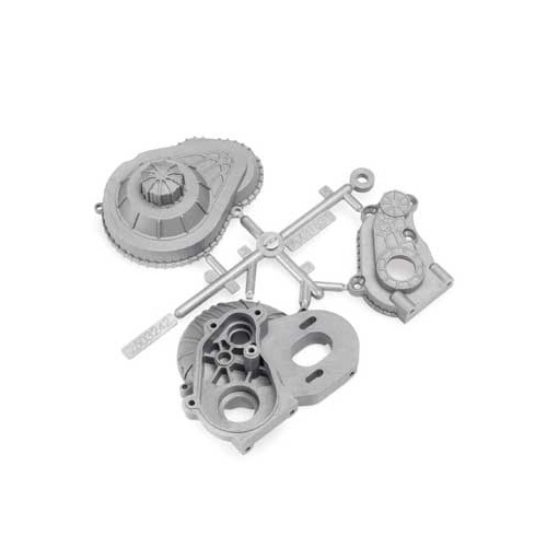 Axial LCX Transmission Case, Silver, AX31531