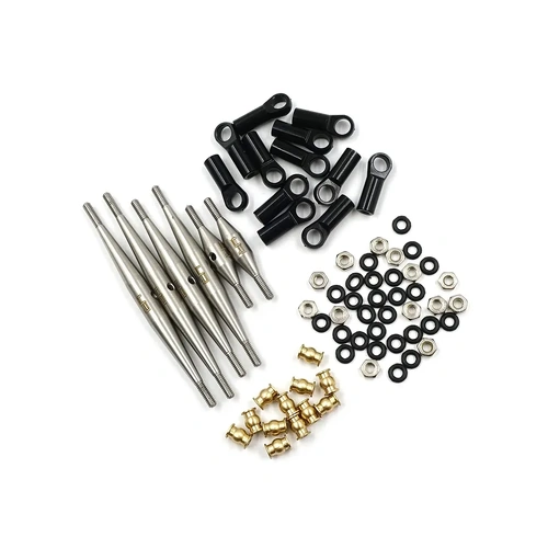 Yeah Racing Gunmetal Steel Axial SCX24 Deadbolt Linkages Set