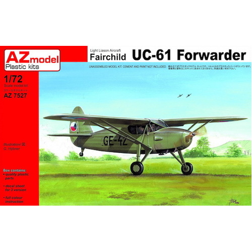 AZ Models AZ7527 1/72 Fairchild UC-61 Forwarder Plastic Model Kit