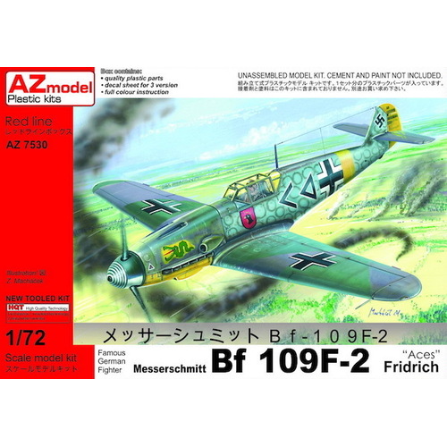 AZ Models AZ7530 1/72 Bf 109F-2 Aces Plastic Model Kit