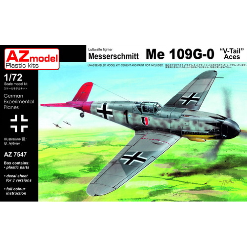 AZ Models AZ7547 1/72 Bf 109G-0/V/Aces Plastic Model Kit