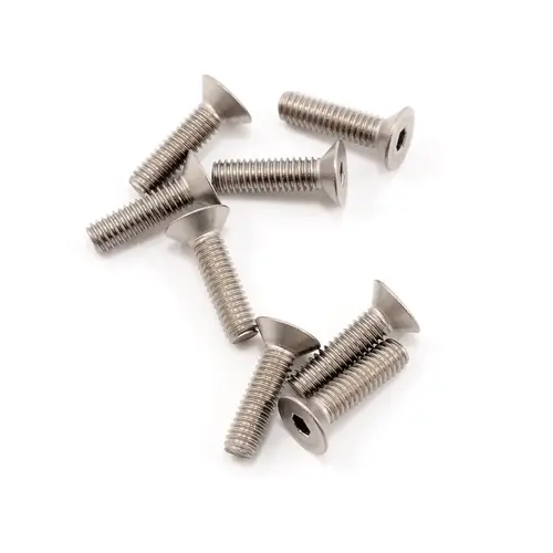 Mugen Seiki 4x15mm SJG Titanium Flat Head Screw (8)