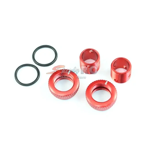 Radtec Aluminum Body Height Fine Adjuster Set Red BA-10003
