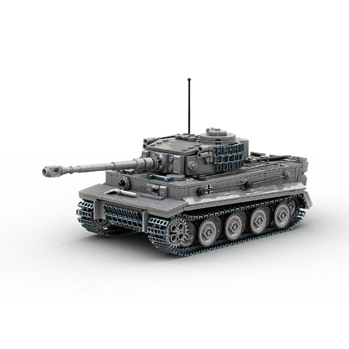 Build Army Tiger I Tank in Grey - BA0181