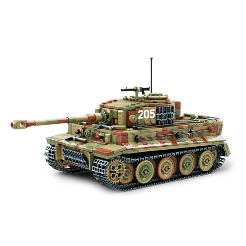 Build Army Tiger I Tank in Camo - BA0181C