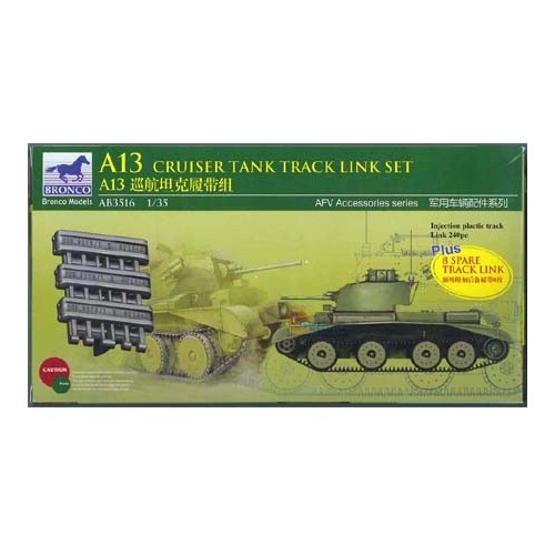 Bronco AB3516 1/35 A13 Cruiser Tank Track Link Set Plastic Model Kit