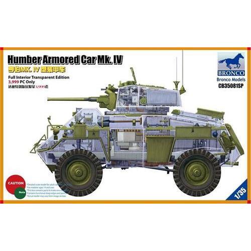 Bronco CB35081SP 1/35 Humber Armored Car Mk. IV (Full Interior Transparent Ed.) Plastic Model Kit