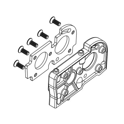 BSD GEAR MOUNT/FR  SCREWS/MOTOR M - BS701-015
