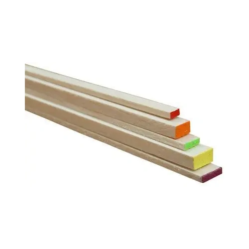 Balsawood Rectangle Balsa 915X3X9.5Mm Green