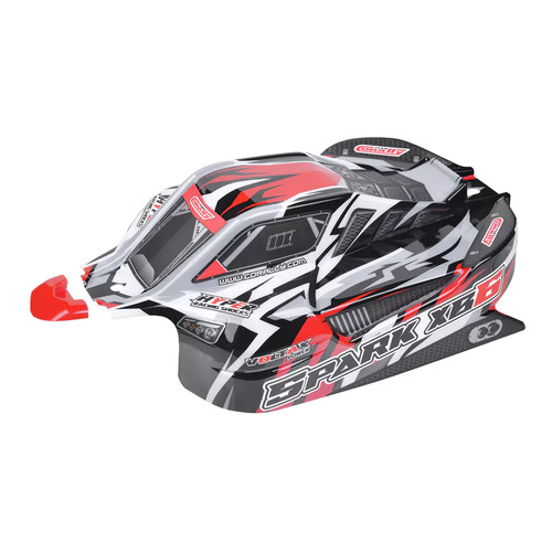 Team Corally - Polycarbonate Body - Spark XB6 - Red - Cut - Decal Sheet - 1 pc