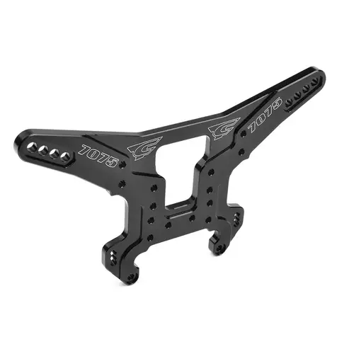 Team Corally - Shock Tower - MTL - Swiss Made 7075 T6 - 5mm - Hard Anodised - Black - Made In Italy