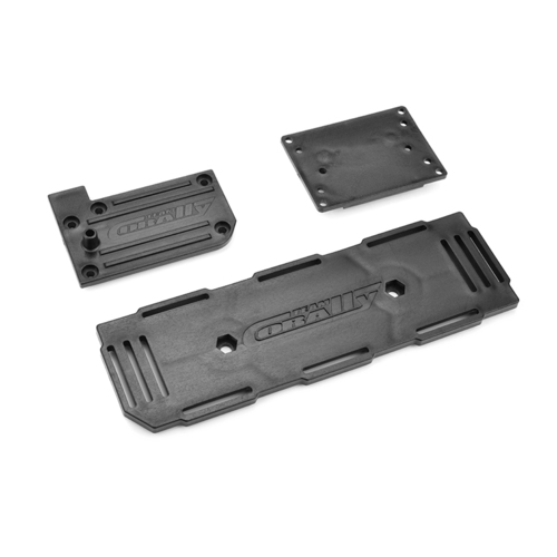 Team Corally - Battery - ESC Holder Plate -Receiver Box Cover - Composite - 1 Set
