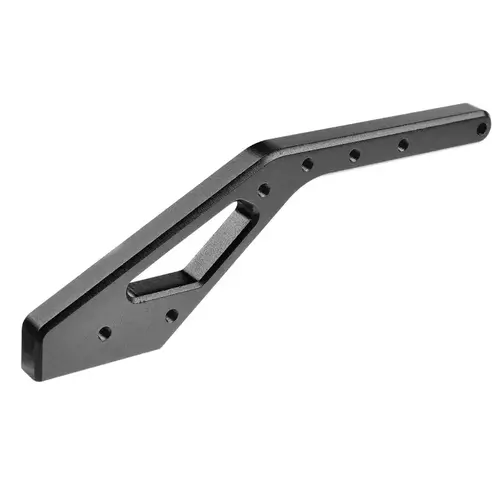 Team Corally - Chassis Brace - ASUGA XLR - Rear - Swiss Made 7075 T6 - 3mm - Hard Anodised - Black - Made In Italy - 1 pc C-00180-865