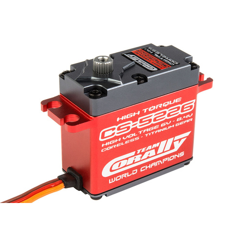 Team Corally - CS-5226 HV High Speed Servo - High Voltage - Coreless Motor - Titanium Gear - Ball Beared - Full Alloy Case