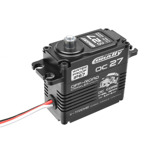 Team Corally OC-27 HV Digital Servo 5-8.4V IP-67 Core DC Motor Steel Gear Ball Beared Full Alloy Case - C-52015