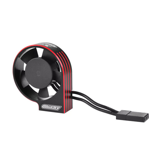 Team Corally Ultra High Speed Cooling Fan XF-30 w/BEC connector 30mm Black Red - C-53115-1